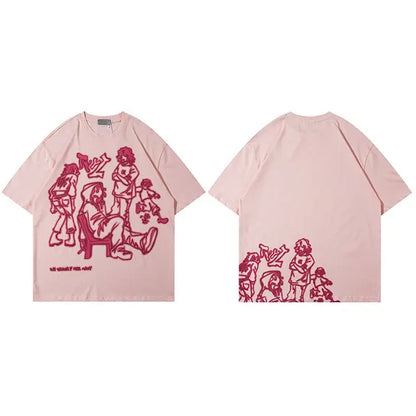 Japanese Streetwear Men T-Shirt