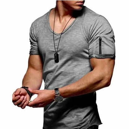 Men's V-Neck Casual T-Shirt