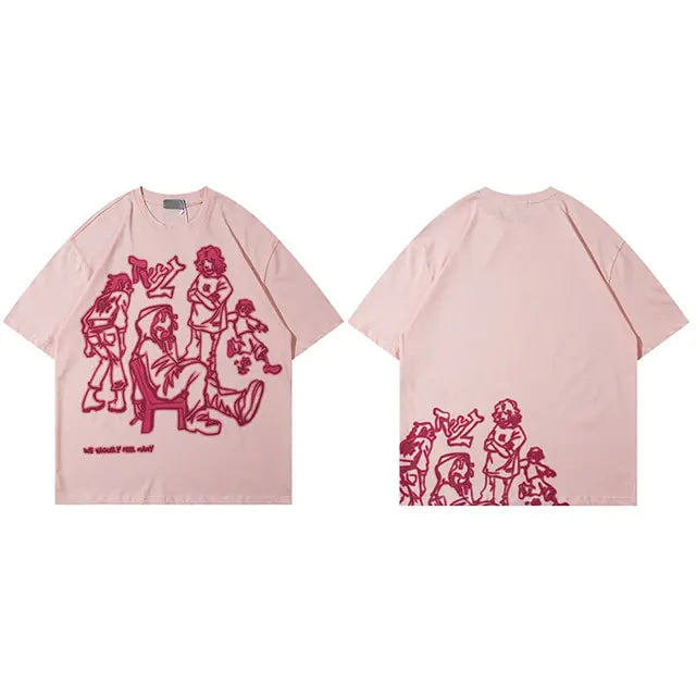 Japanese Streetwear Men T-Shirt